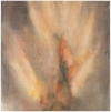 Hehkuva kekäle / Blowing Ember, 2014, akvarelli / watercolour, 40 x 40 cm
